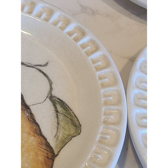 Williams-Sonoma GIARDINO 8" Salad Plates Made In Italy Set/4 EUC Dinner Party - Picture 9 of 16